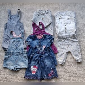 Adorable Baby Girl Clothing Set Bundle Size 3 To 6 Months